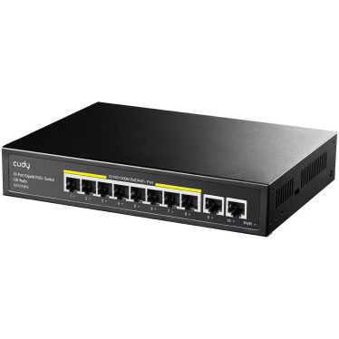 Cudy GS1010PE 10-Port Gigabit PoE+ Switch Black Cudy GS1010PE 10-Port Gigabit PoE+ Switch Black