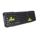 Esperanza Aspis Gaming Keyboard Black/Green UK