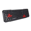Esperanza Aspis Gaming Keyboard Black/Red UK