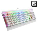   Sharkoon Skiller SGK3 Mechanical Gaming RGB Keyboard White US