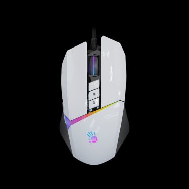 A4-Tech Bloody W60 Max Activated RGB Gaming mouse Panda White