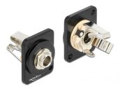   DeLock D-Type Module 6.35 mm 3 pin stereo jack to solder connector