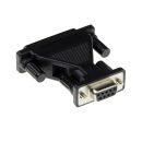   ACT AB9141 D-sub Adapter 9 pole Female to 25 pole Male with Molded Body Black