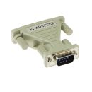   ACT AB9146 D-sub Adapter 9 pole Male to 25 pole Female with Molded Body Grey