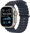   Apple Watch Ultra 2 v2 Cellular 49mm Natural Titanium Case with Navy Ocean Band