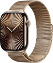   Apple Watch S10 Cellular 42mm Gold Titanium Case with Gold Milanese Loop
