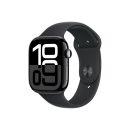   Apple Watch S10 Cellular 46mm Jet Black Alu Case with Black Sport Band S/M