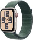   Apple Watch SE2 v3 GPS + Cellular 44mm Starlight Alu Case with Lake Green Sport Loop
