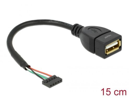 DeLock Cable USB 2.0 pin header female 2m 5pin > USB 2.0 Type-A female 15cm DeLock Cable USB 2.0 pin header female 2m 5pin > USB 2.0 Type-A female 15cm