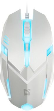 Defender Cyber MB-560L RGB Gaming Mouse White