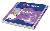  Verbatim DVD+R 4,7Gb 16x Normál tok 1db/csomag (1-es címke)