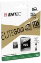   Emtec 16GB microSDHC Elite Gold Class 10 UHS-I U1 + adapterrel