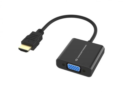 Conceptronic ABBY20B HDMI to VGA 1080P Adapter Black Conceptronic ABBY20B HDMI to VGA 1080P Adapter Black