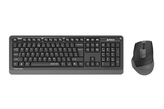 A4-Tech FGS1035Q Wireless Keyboard Combo Grey US A4-Tech FGS1035Q Wireless Keyboard Combo Grey US