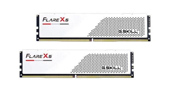 G.SKILL 64GB DDR5 6000MHz Kit(2x32GB) Flare X5 White