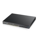   ZyXEL XGS2210-28HP 24-port GbE Layer 3 Access PoE Switch with 10GbE Uplink