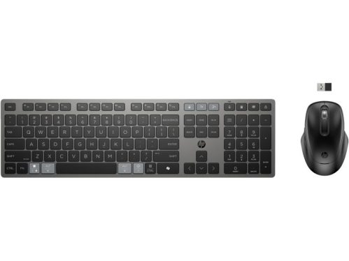 HP 725 Multi-Device Rechargeable Wireless Bluetooth Keyboard Combo Black HU HP 725 Multi-Device Rechargeable Wireless Bluetooth Keyboard Combo Black HU