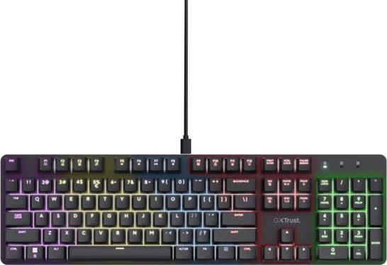 Trust GXT 871 Zora Mechanical Gaming Keyboard Black US