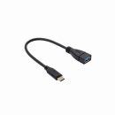 SBOX USB A Female -> TYPE-C Male Adapter Black