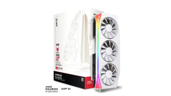 XFX RX9070 XT 16GB DDR6 Mercury Gaming Edition with RGB White OC