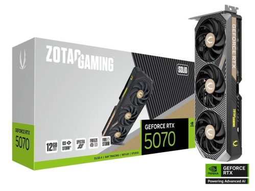 Zotac GeForce RTX5070 12GB GDDR7 Gaming Solid