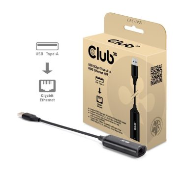 Club3D USB 5Gbps Type-A to RJ45 Ethernet Adapter M/F