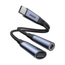   Joyroom SY-C02 Audio-Transfer Series 2-in-1 Audio Adapter Black