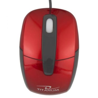 Titanium TM108R Barracuda Wired Mouse Red