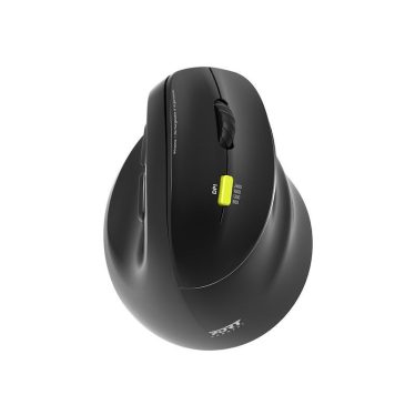Port Designs Right-hand 2.4 GHz Bluetooth rechargeable Ergo Mouse Black Port Designs Right-hand 2.4 GHz Bluetooth rechargeable Ergo Mouse Black