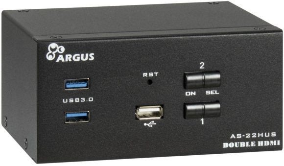 Inter-Tech IPC KVM Switch AC-22HUS HDMI 4K@60Hz