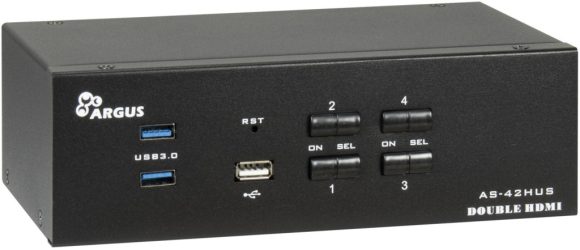 Inter-Tech IPC KVM Switch AC-42HUS HDMI 4K@60Hz