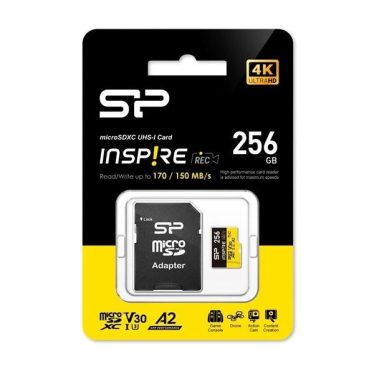 Silicon Power 256GB microSDXC Inspire UHS-1 U3 V30 A2 +adapterrel Silicon Power 256GB microSDXC Inspire UHS-1 U3 V30 A2 +adapterrel