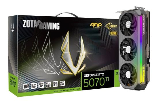 Zotac GeForce RTX5070 Ti 16GB DDR7 AMP Extreme Infinity Ultra