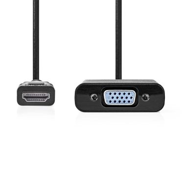 Nedis HDMI - VGA adapter Black