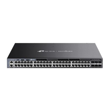 TP-Link SG6654XHP Omada 48-Port Gigabit Stackable L3 Managed PoE+ Switch with 6 10G Slots
