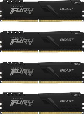 Kingston 64GB DDR4 3600MHz Kit(4x16GB) Fury Beast