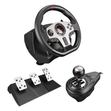 Rampage V902 PC-3 Pedal Gaming Wheel Black Rampage V902 PC-3 Pedal Gaming Wheel Black