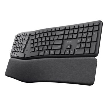 Trust Keyra Ergonomic multidevice Wireless Keyboard Black US