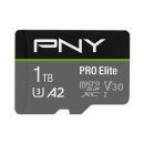PNY 1TB microSDXC Pro Elite Class 10 U3 V30 A2 + adapterrel