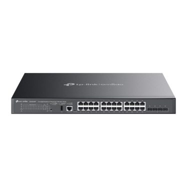 TP-Link SG5428XMPP Omada 24-Port Gigabit Stackable Lite L3 Managed PoE++ Switch with 4× 10G Slots