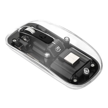 Manhattan Rechargeable Wireless USB Mouse Transparent/Black