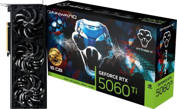 Gainward GeForce RTX5060 TI 16GB DDR7 Python III OC