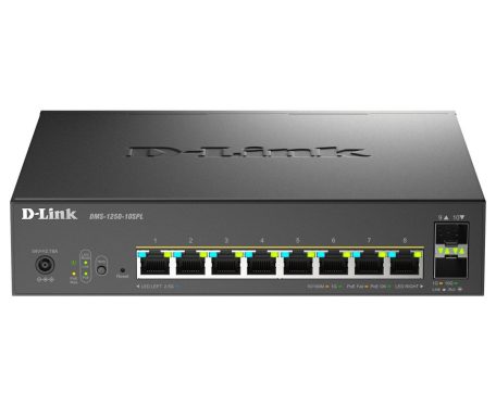 D-Link DMS-1250-10SPL 8-Port Multi-Gigabit Smart Managed Switch