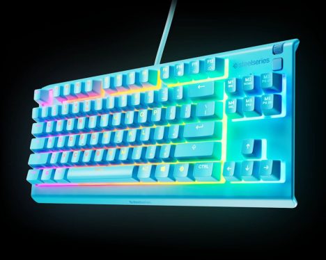 Steelseries Apex 3 TKL Gaming Keyboard Aqua UK