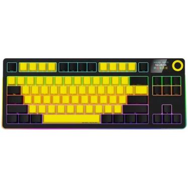 LORGAR KBP70TKLW Wireless Bluetooth Mechanical Gaming Keyboard Black/Yellow US LORGAR KBP70TKLW Wireless Bluetooth Mechanical Gaming Keyboard Black/Yellow US