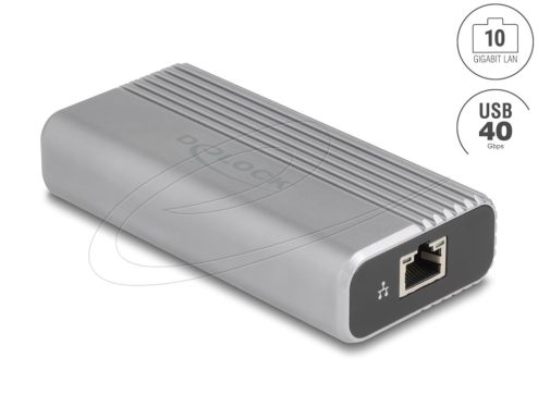 DeLock USB 40 Gbps USB Type-C Network Adapter 10 Gigabit LAN 1xRJ45