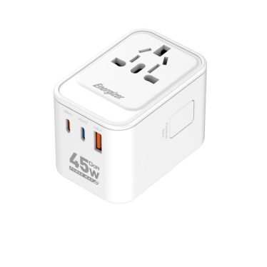 Energizer ETC450 45W Dual USB-C & USB-A Travel Charger White