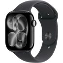   Apple Watch S11 GPS 46mm Jet Black Aluminium Case with Black Sport Band M/L