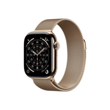 Apple Watch S11 Cellular 42mm Gold Titanium Case with Gold Milanese Loop