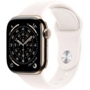   Apple Watch S11 Cellular 42mm Gold Titanium Case with Light Blush Sport Band S/M